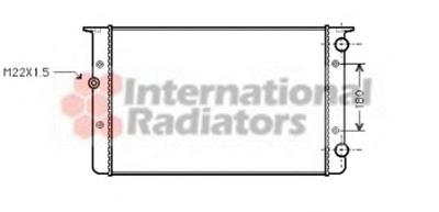 Радиатор, охлаждение двигателя VAN WEZEL 58002104