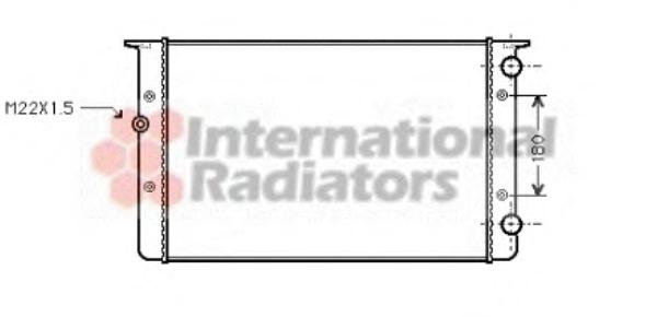 Радиатор, охлаждение двигателя VAN WEZEL