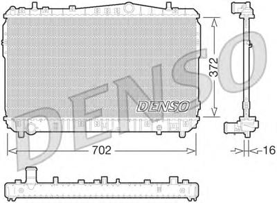 Радиатор, охлаждение двигателя DENSO DRM08004