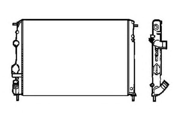 Радиатор, охлаждение двигателя NRF