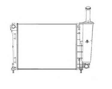 Радиатор, охлаждение двигателя NRF 53526