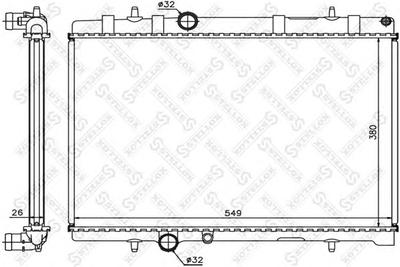 Радиатор, охлаждение двигателя STELLOX 1026122SX