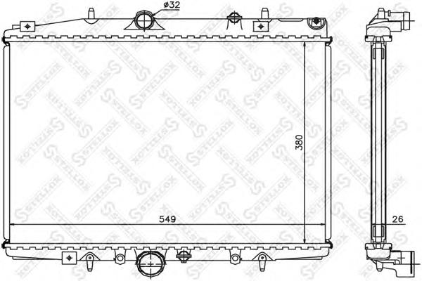 Радиатор, охлаждение двигателя STELLOX