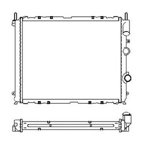 Радиатор, охлаждение двигателя NRF 53209