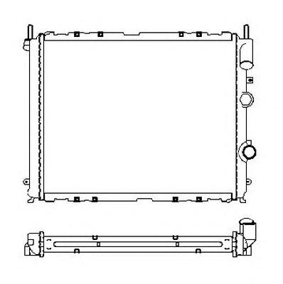 Радиатор, охлаждение двигателя NRF