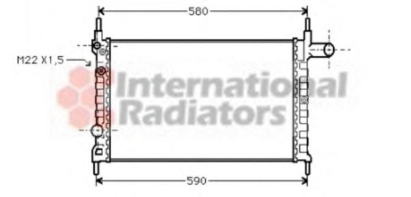 Радиатор, охлаждение двигателя VAN WEZEL