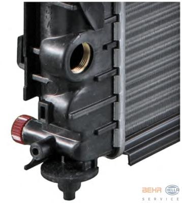 Радиатор, охлаждение двигателя HELLA