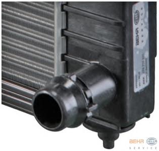 Радиатор, охлаждение двигателя HELLA