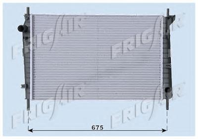 Радиатор, охлаждение двигателя FRIGAIR 01052050