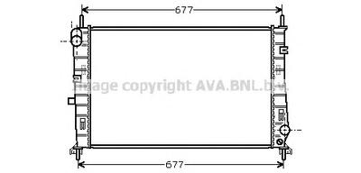 Радиатор, охлаждение двигателя AVA QUALITY COOLING FDA2165
