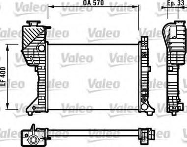 Радиатор, охлаждение двигателя VALEO 730229