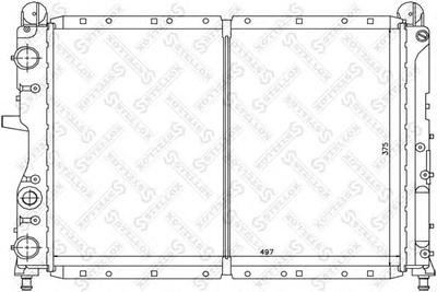 Радиатор, охлаждение двигателя STELLOX 1025211SX