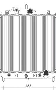 Радиатор, охлаждение двигателя MAGNETI MARELLI 350213929000