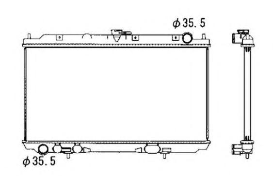 Радиатор, охлаждение двигателя NRF