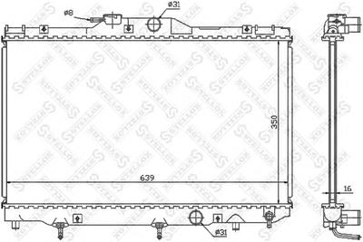 Радиатор, охлаждение двигателя STELLOX 1026299SX