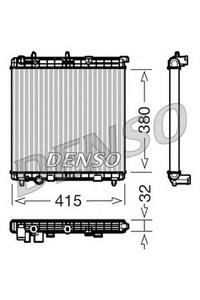 Радиатор, охлаждение двигателя DENSO DRM07011