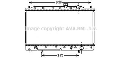 Радиатор, охлаждение двигателя AVA QUALITY COOLING MT2087