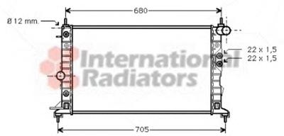 Радиатор, охлаждение двигателя VAN WEZEL 37002220