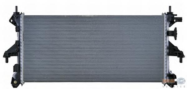 Радиатор, охлаждение двигателя HELLA