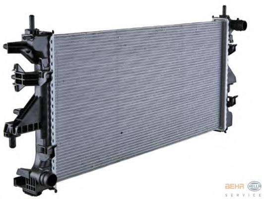 Радиатор, охлаждение двигателя HELLA