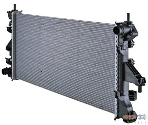 Радиатор, охлаждение двигателя HELLA