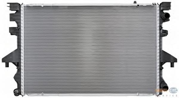 Радиатор, охлаждение двигателя HELLA