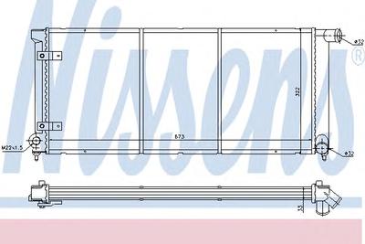 Радиатор, охлаждение двигателя NISSENS 65175