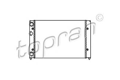 Радиатор, охлаждение двигателя TOPRAN 103985