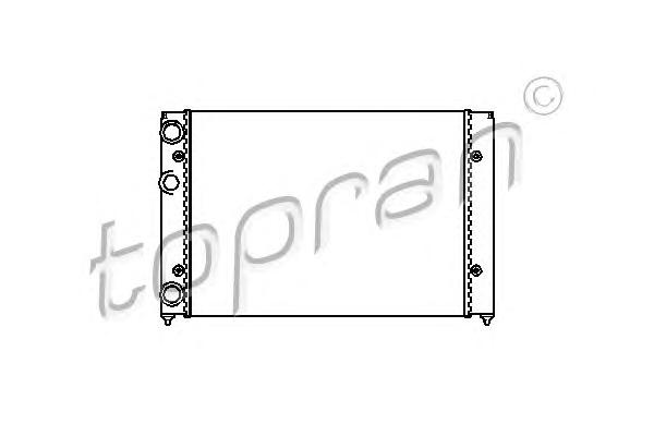 Радиатор, охлаждение двигателя TOPRAN
