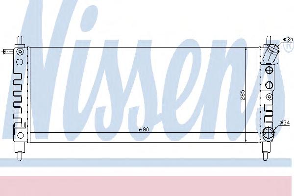 Радиатор, охлаждение двигателя NISSENS
