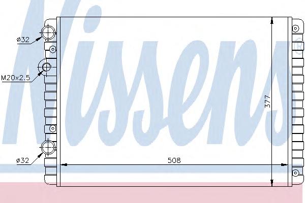 Радиатор, охлаждение двигателя NISSENS