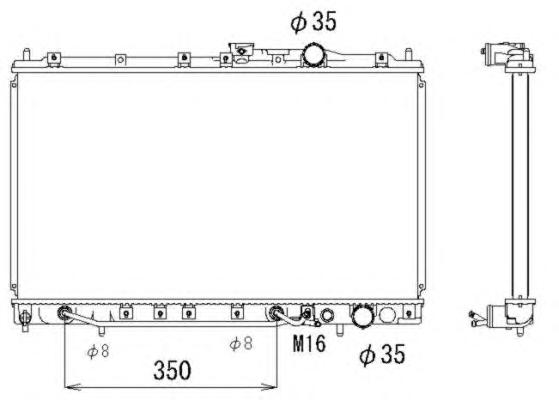 Радиатор, охлаждение двигателя NRF