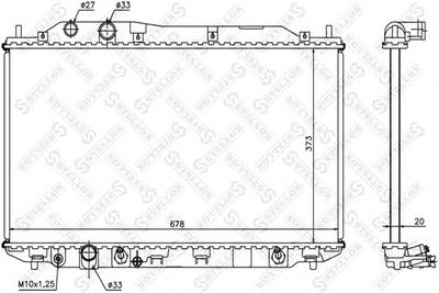 Радиатор, охлаждение двигателя STELLOX 1026679SX