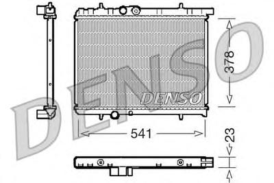 Радиатор, охлаждение двигателя DENSO DRM21031
