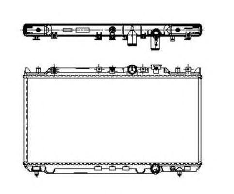 Радиатор, охлаждение двигателя NRF