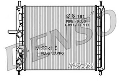 Радиатор, охлаждение двигателя DENSO DRM09150