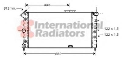 Радиатор, охлаждение двигателя VAN WEZEL 37002173