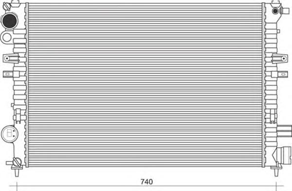 Радиатор, охлаждение двигателя MAGNETI MARELLI