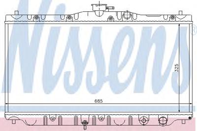 Радиатор, охлаждение двигателя NISSENS 63304