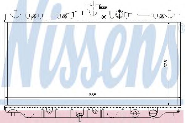 Радиатор, охлаждение двигателя NISSENS