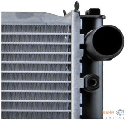 Радиатор, охлаждение двигателя HELLA