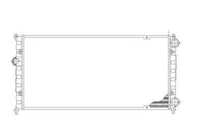 Радиатор, охлаждение двигателя NRF 54687