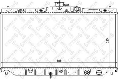 Радиатор, охлаждение двигателя STELLOX 1026079SX