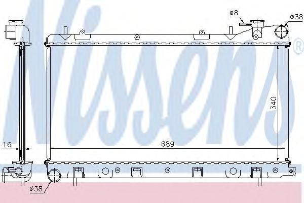 Радиатор, охлаждение двигателя NISSENS