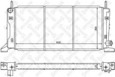 Радиатор, охлаждение двигателя STELLOX 1025086SX