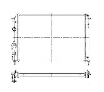 Радиатор, охлаждение двигателя NRF 58175