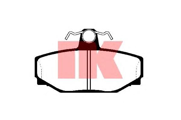 Комплект тормозных колодок, дисковый тормоз NK