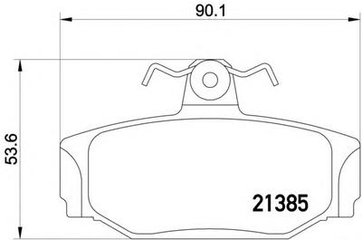 Комплект тормозных колодок, дисковый тормоз MINTEX MDB1467