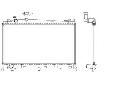Радиатор, охлаждение двигателя NRF 53411