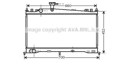 Радиатор, охлаждение двигателя AVA QUALITY COOLING MZ2160
